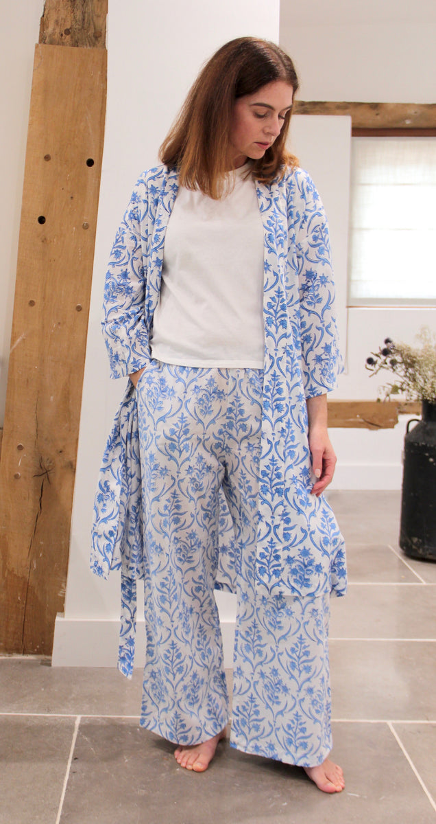 LOUNGE TROUSER WITH TIE WAIST FARAWAY FLORALS